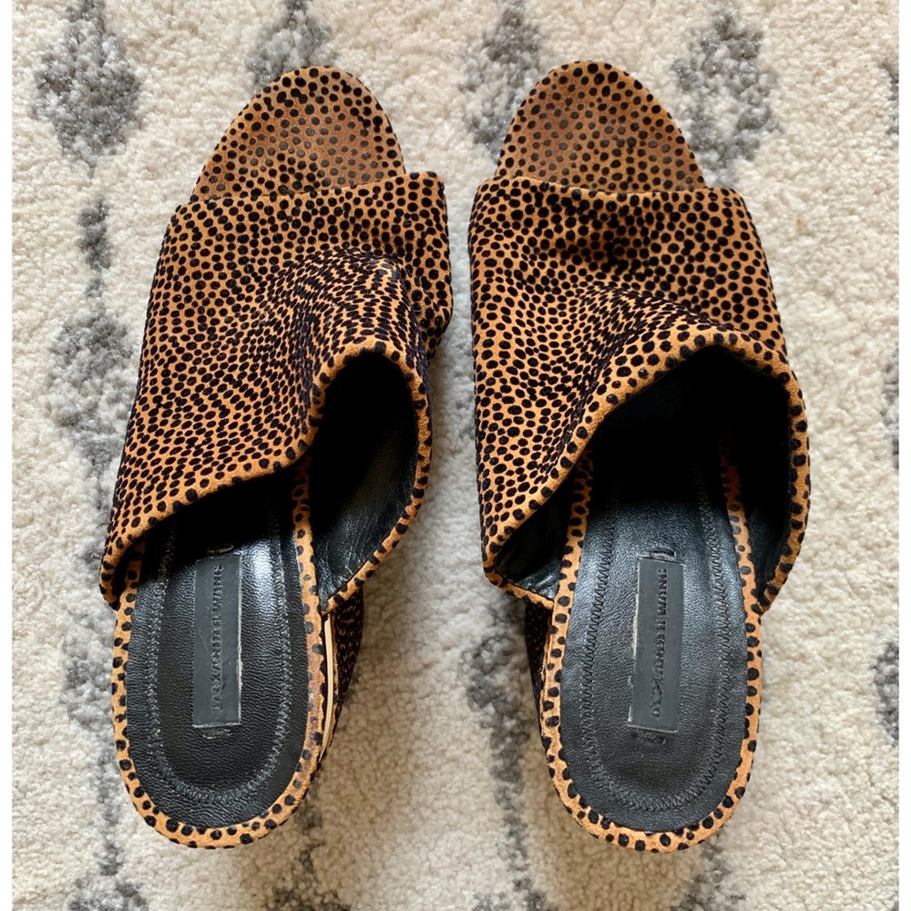 Alexander Wang Animal Print Block Heel Mule - image 6